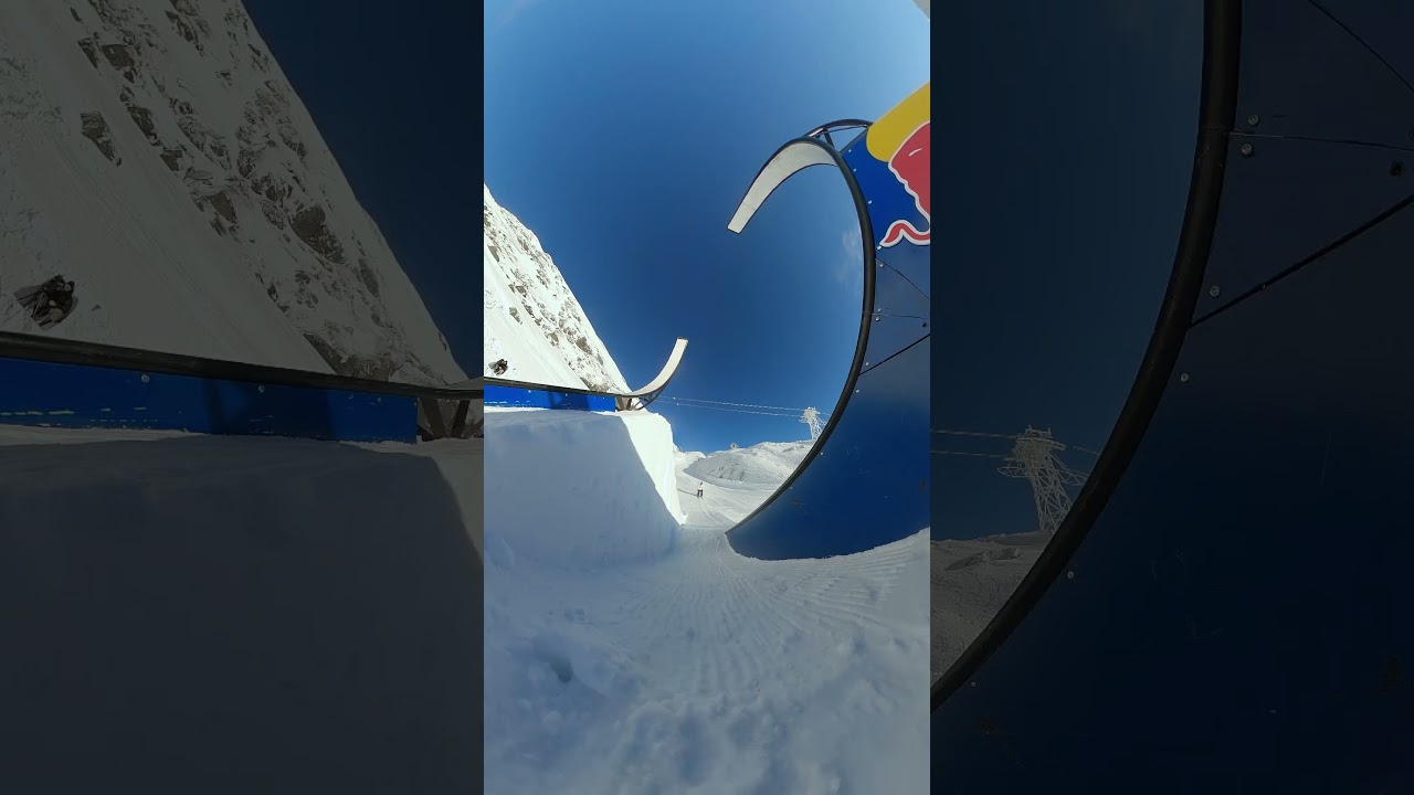 GoPro | Skiing the World's First Open Loop Rail 🎬 Jesper Tjäder #Shorts #Ski