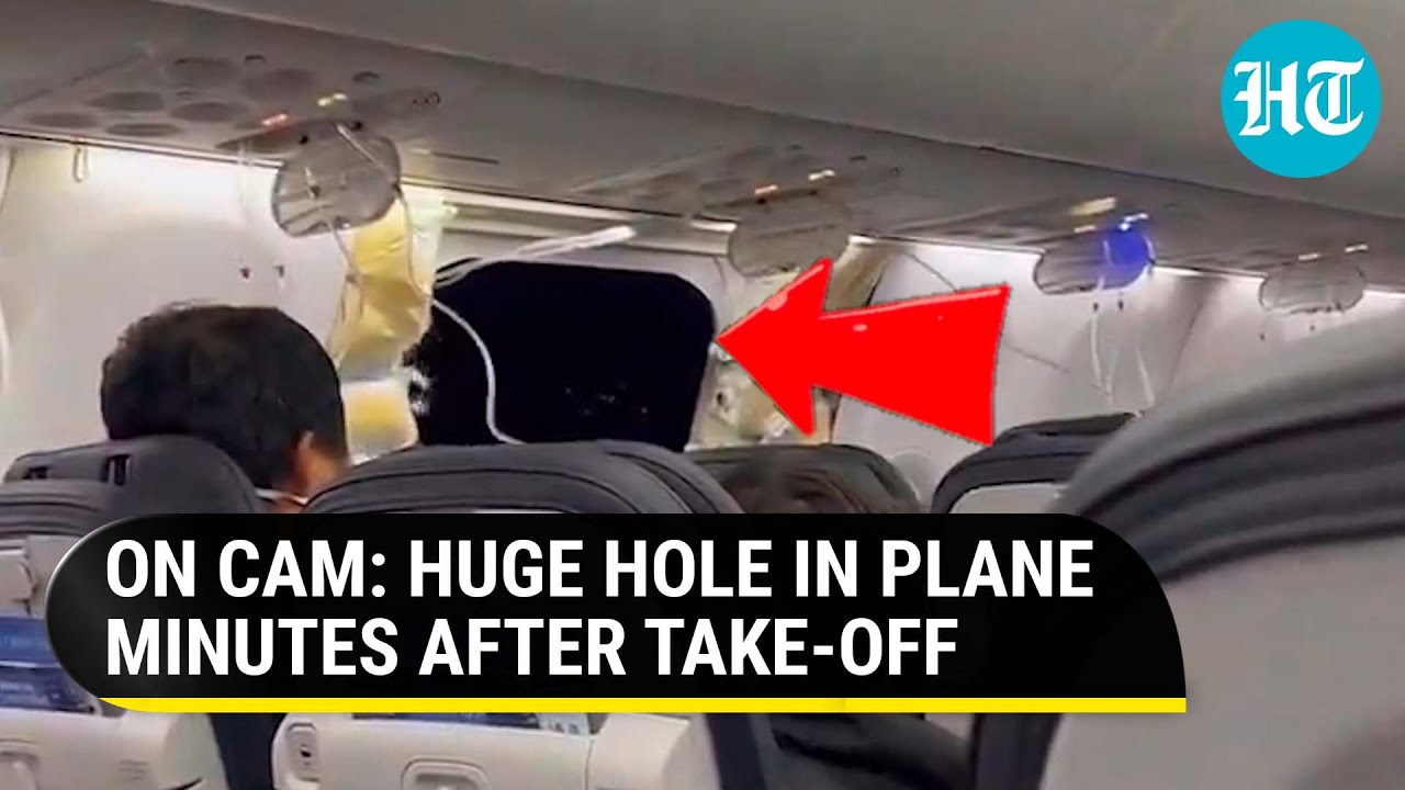 USA: Plane Door Disappears, Leaving Huge Hole, At 16,000 Ft; Alaska Airlines Grounds 737 MAX Fleet