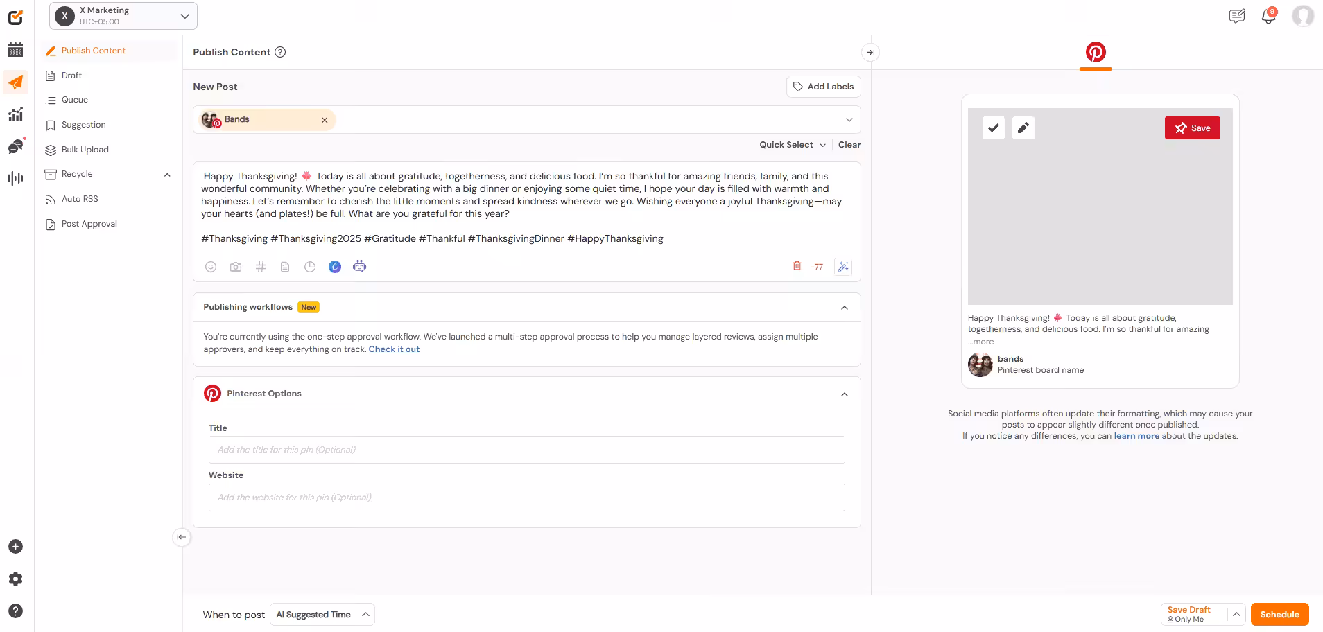Social Champ's Dashboard