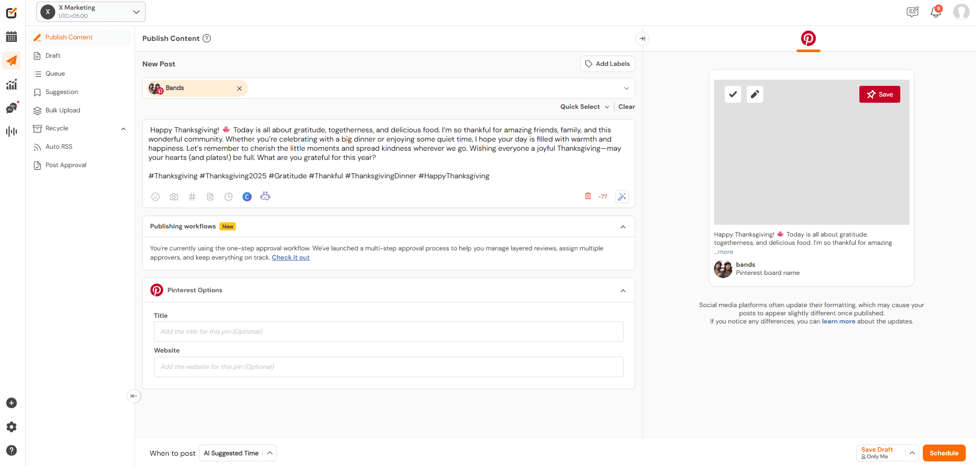 Social Champ's Dashboard