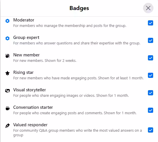 How Facebook Group Badges Help in Building an Online Community 7 facebook group badges