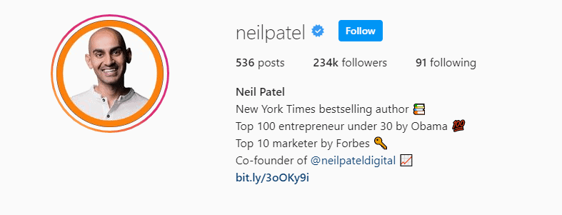 Social Media Optimization Techniques That Really Works For Multiple Platforms 11 profile optimization Neil patel 3
