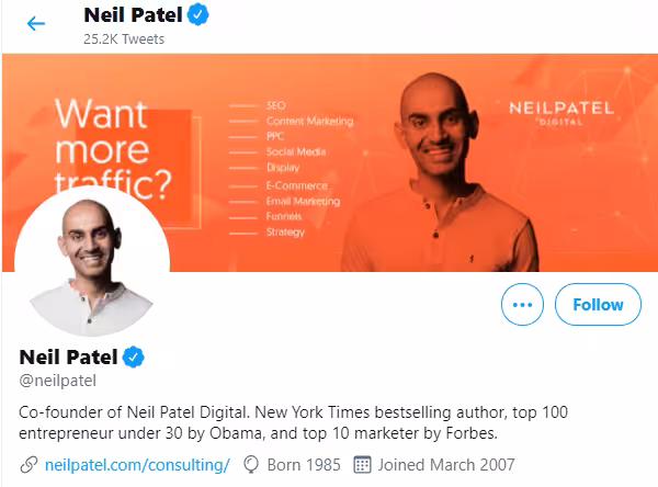 Social Media Optimization Techniques That Really Works For Multiple Platforms 8 profile optimization Neil patel