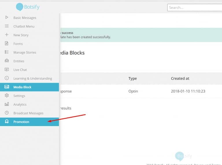 Botsify Page - reply to comments