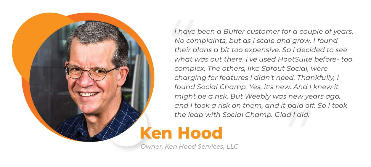 Social Champ Annual Review 2019 in Spotlight 12 customers feedback 2019