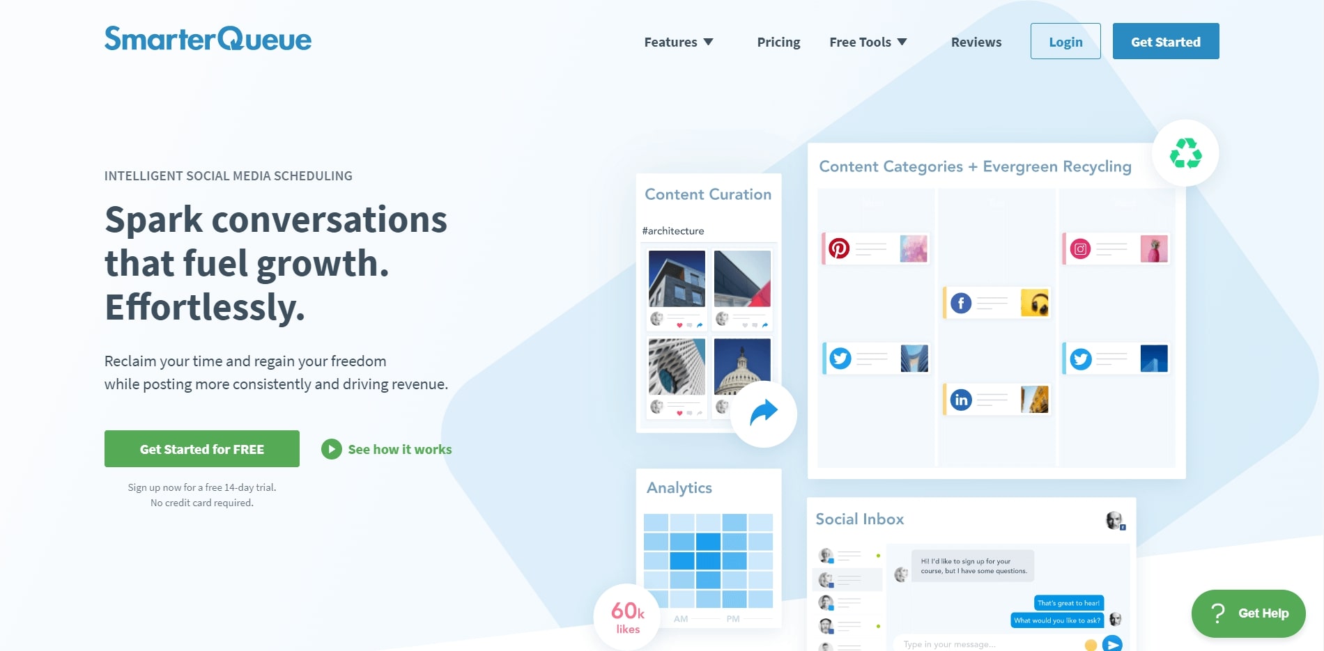 Is SmarterQueue Pricing Justified? Here's What You’re Really Paying For 6 SmarterQueue’s Landing Page