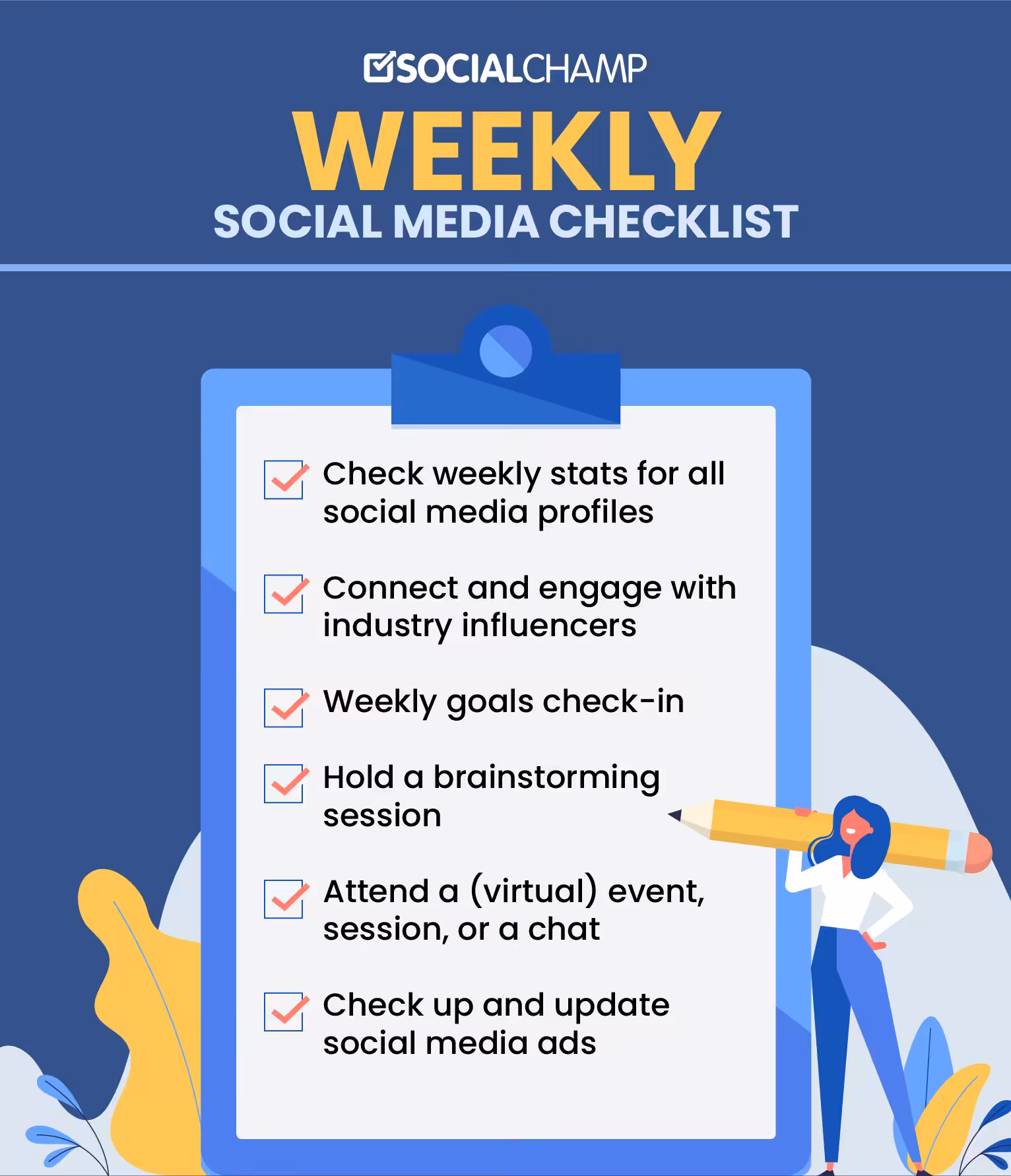 An Easy to Follow Social Media Marketing Checklist for 2026 8 Weekly Social Media Marketing Checklist