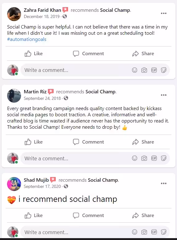 Manage Reviews