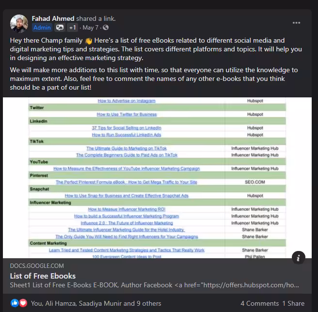 40 Interactive Facebook Post Ideas to Fuel Your Campaigns 15 Books - champs community