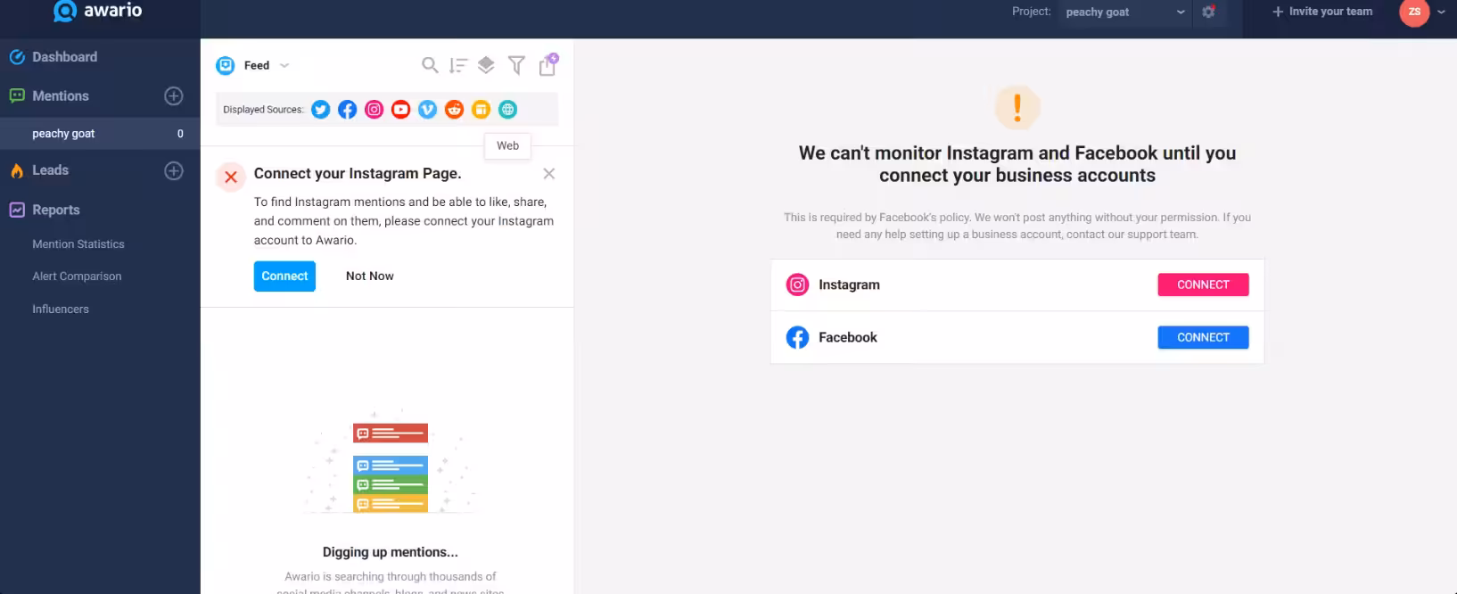 10+ Effective Social Media Automation Tools, Pricing, and Benefits 19 awario's dashboard