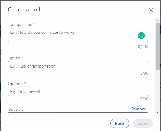 Create a Poll