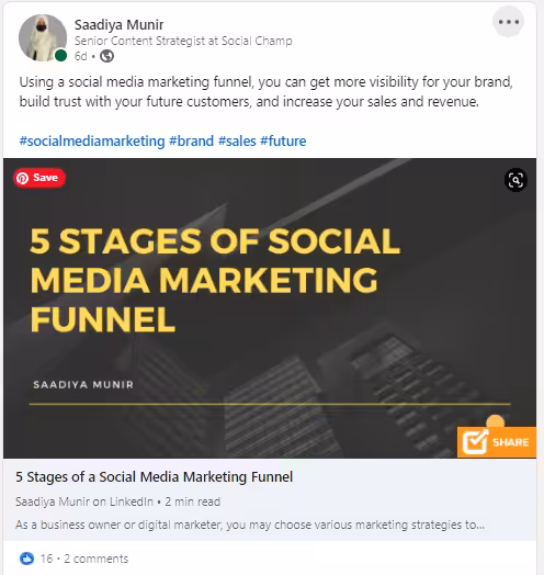 16+ Proven Tips to Craft a Perfect LinkedIn Marketing Strategy in 2026 6 Create LinkedIn Articles
