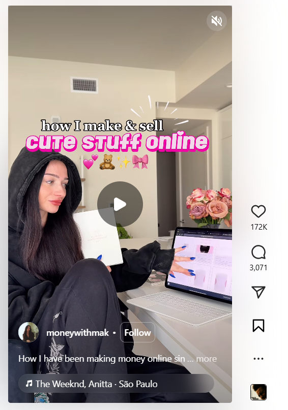 Example of an Instagram Reel With an Engaging Hook
