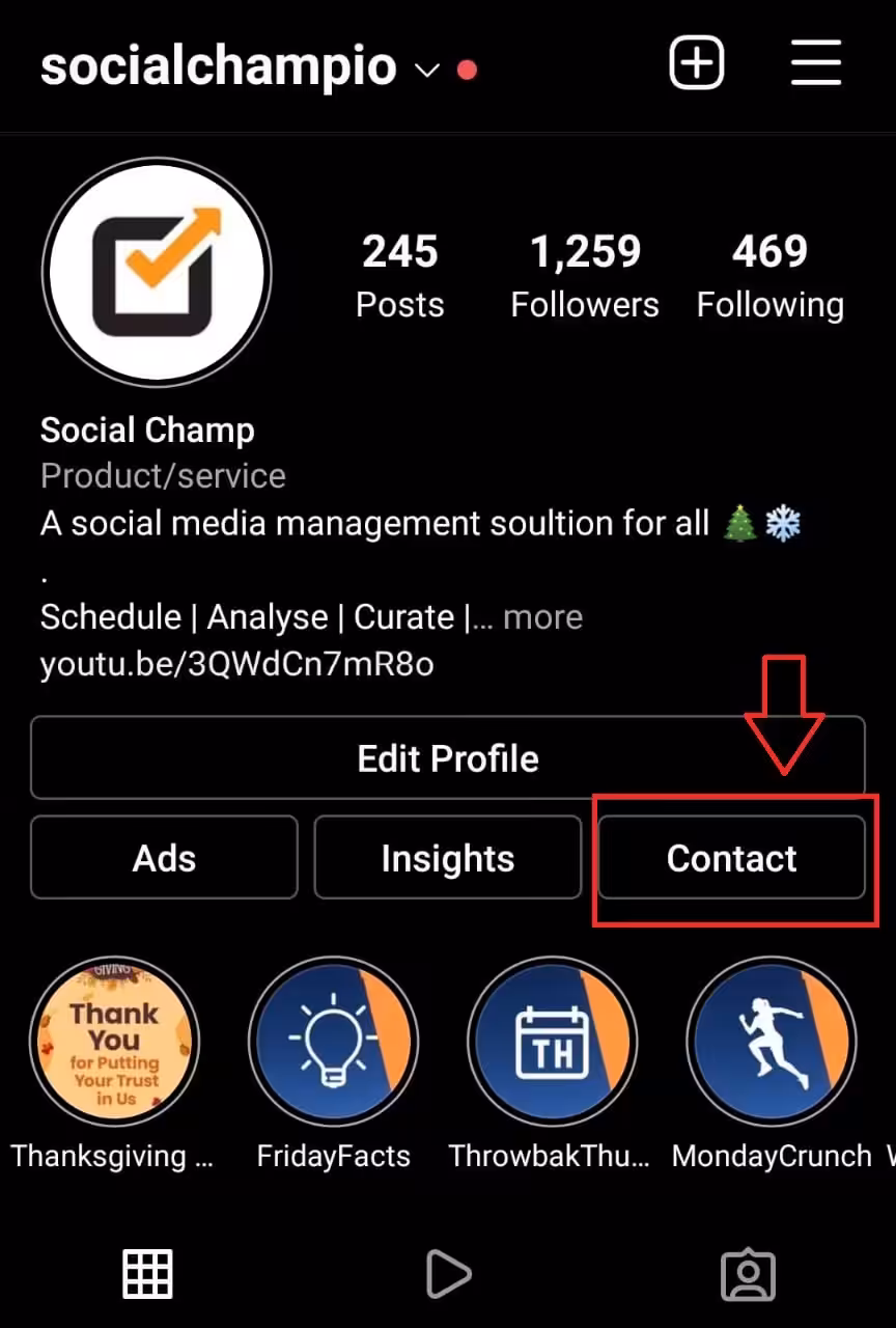 12 Effective Ways to Use Instagram for Small Business 9 Update Your Contact Info