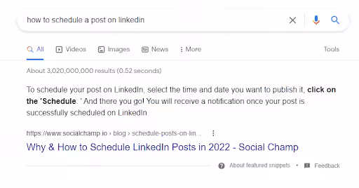 How Social Champ Ranks Higher on Search Engine 15 featured snippet