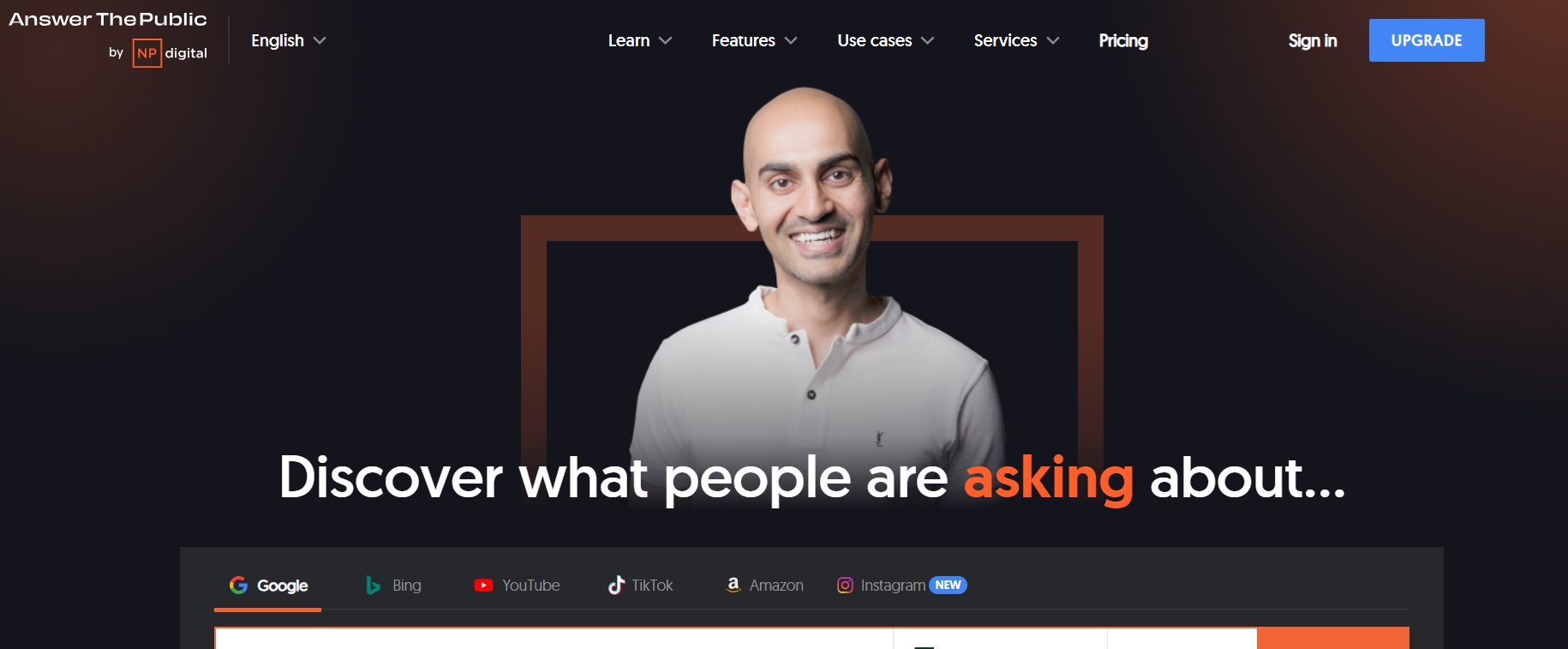 Answer The Public Homepage