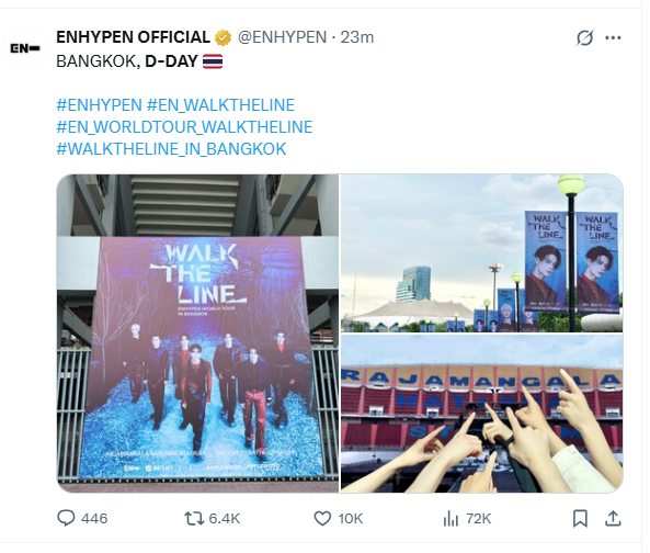 Example of a Tweet With Hashtags