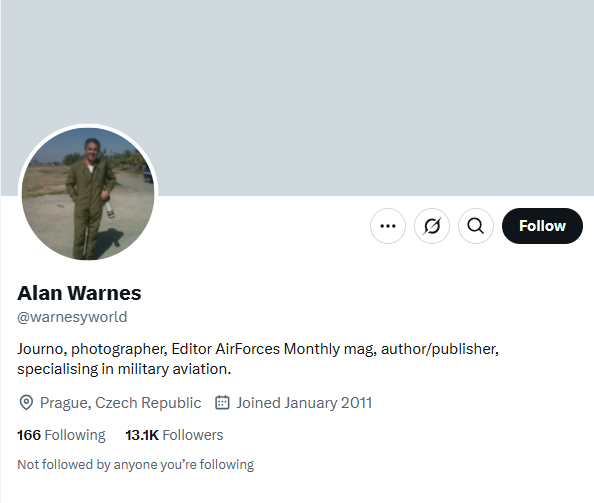 Example of Twitter/X Bio
