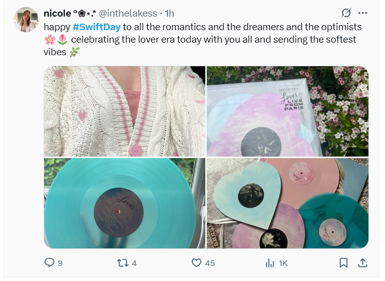 snapshot of a tweet with a hashtag