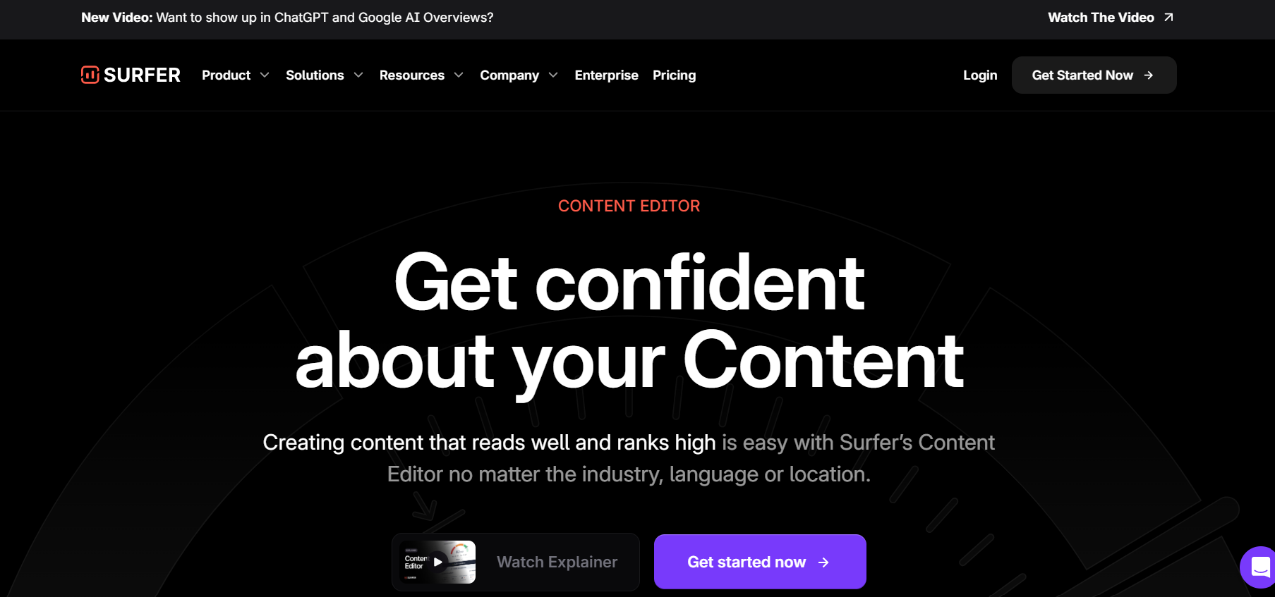 SEO Surfer Homepage