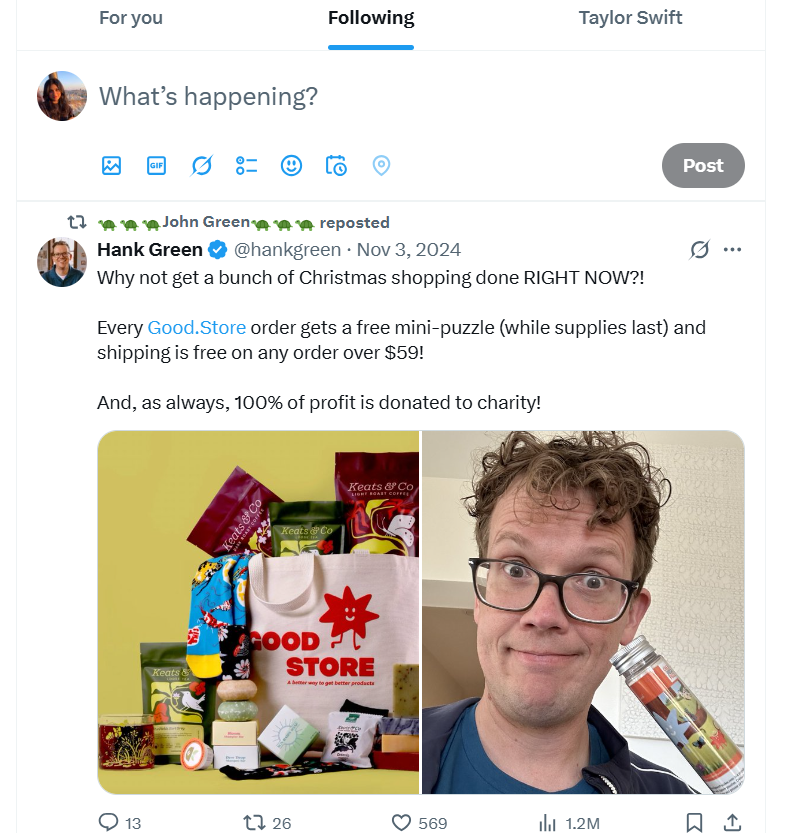 twitter following tab