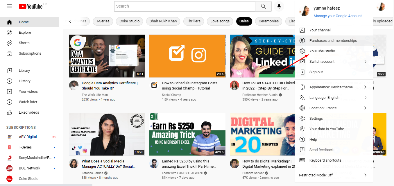 YouTube Analytics: Use Data Metrics to Grow and Track Your Channel 7 YouTube Analytics step 2