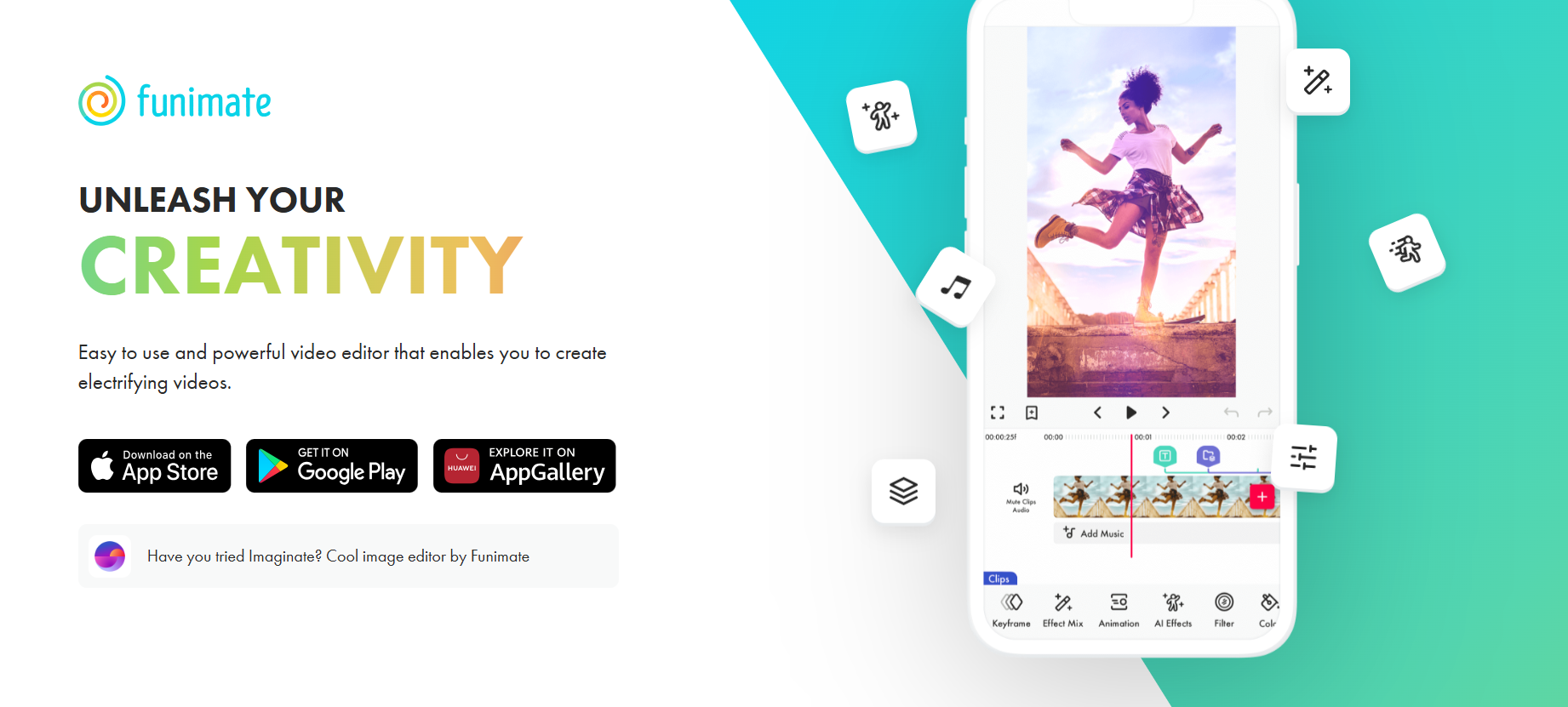Funimate’s Landing Page