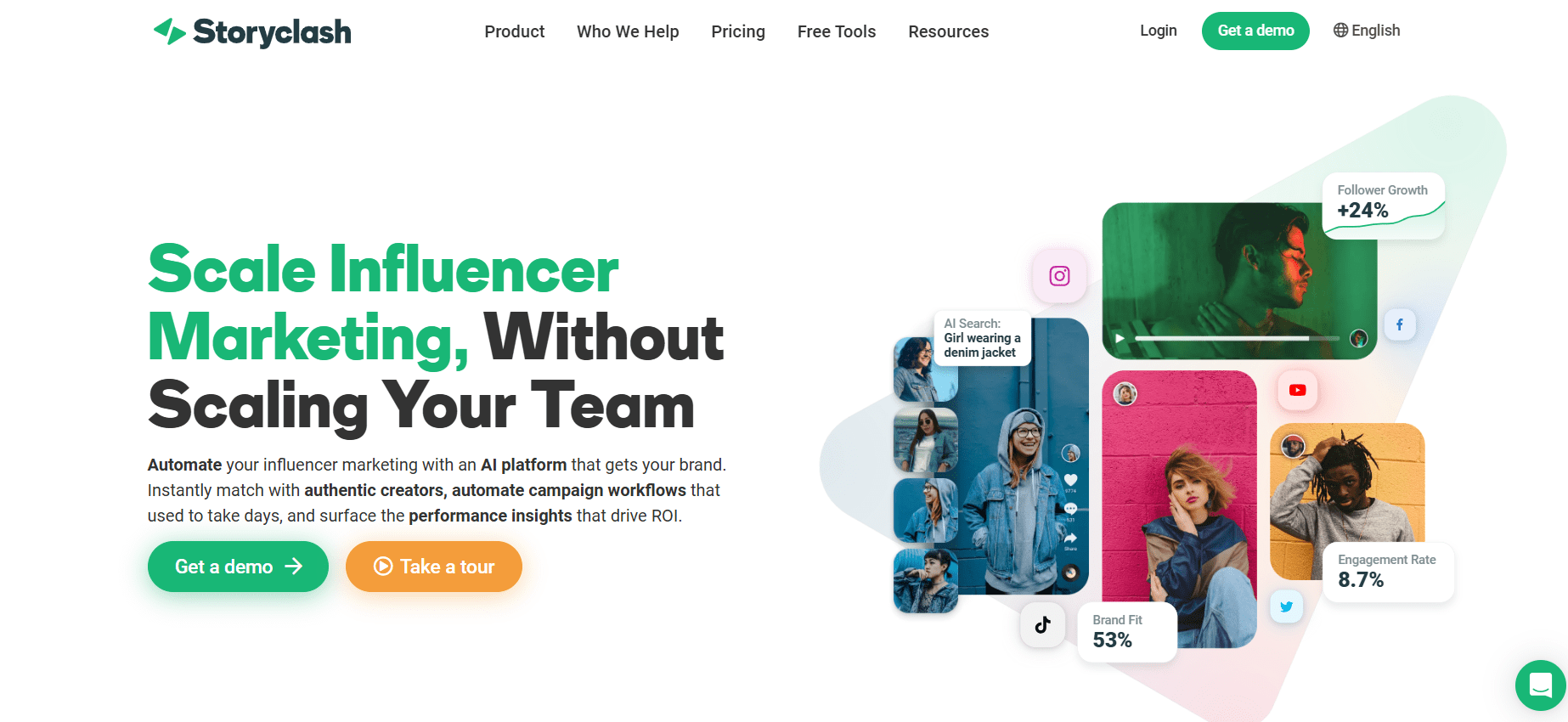 Storyclash’s Landing Page