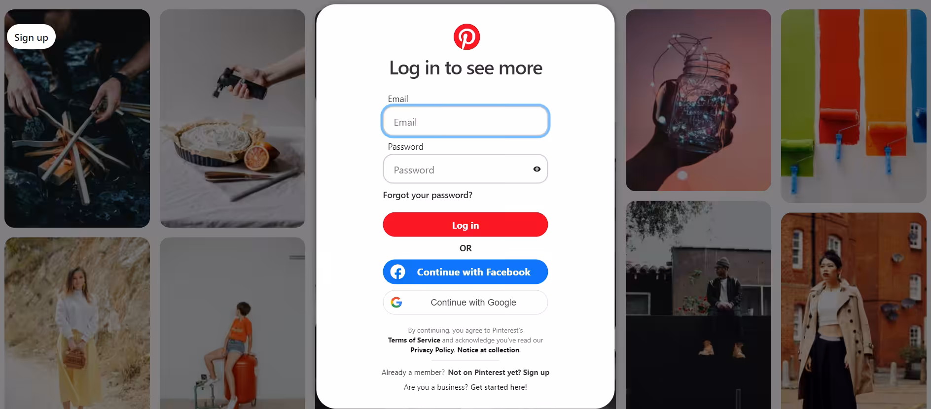 Pinterest Login