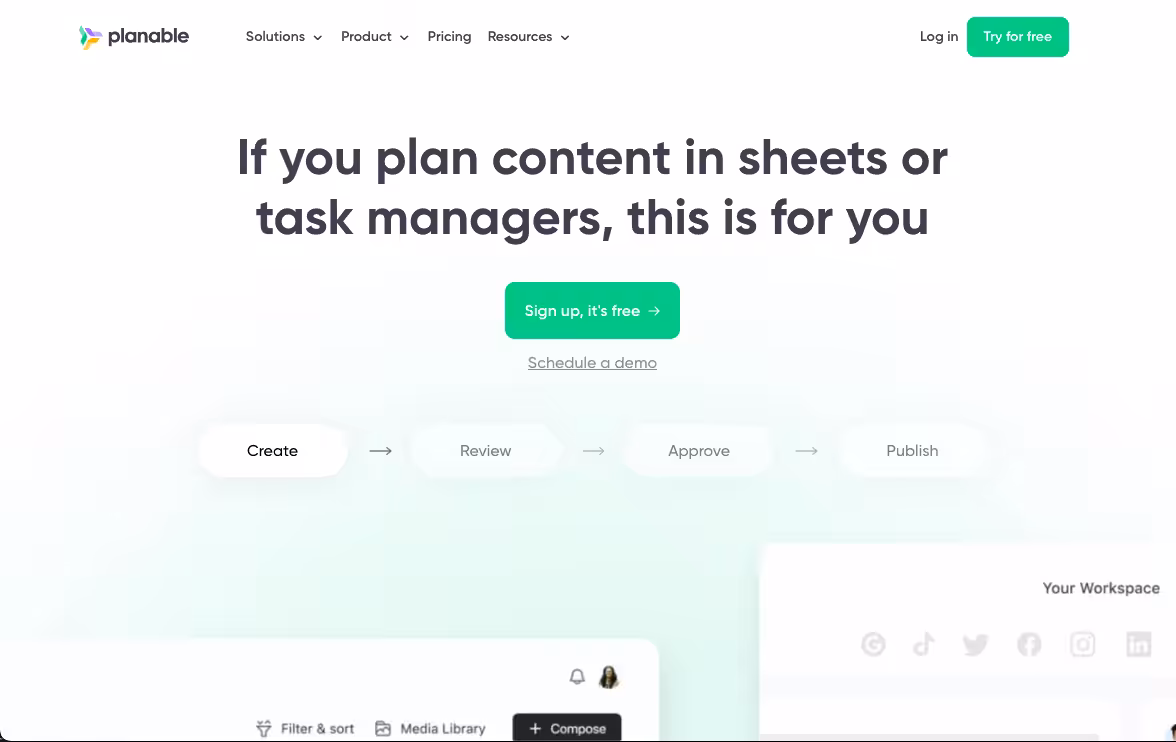 How to Schedule TikTok Videos in 2026: Tools, Tips & Practices 23 Planable landing page new