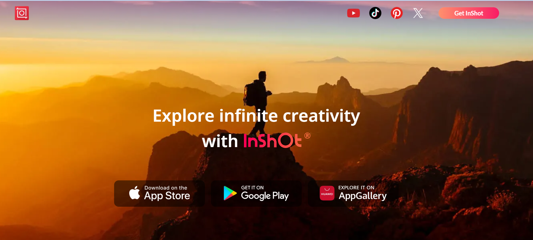 Inshot’s Landing Page