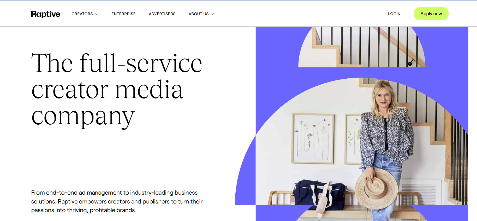 Raptive’s Homepage