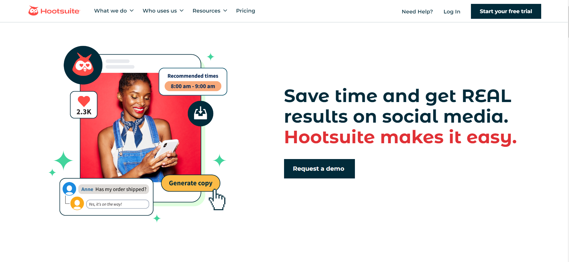 9 Twitter Automation Tools & Bots That You Need to Try in 2026 18 Hootsuite Landing Page