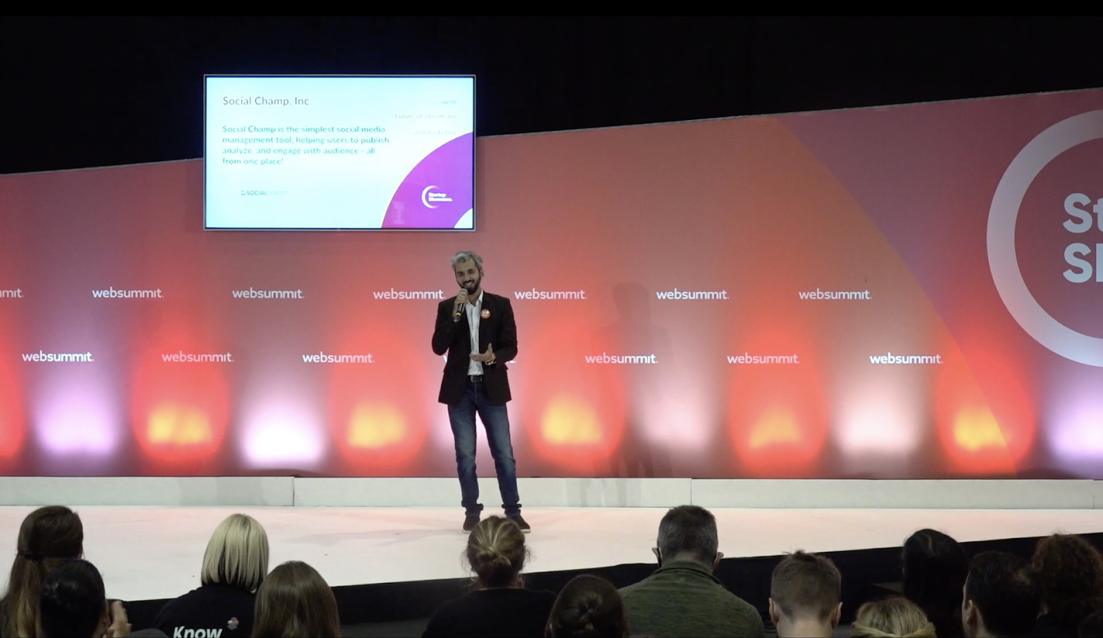 Year In A Review 2022 - An Annual Spotlight 11 Sameer Ahmed Khan – CEO of Social Champ at Web Summit Stage