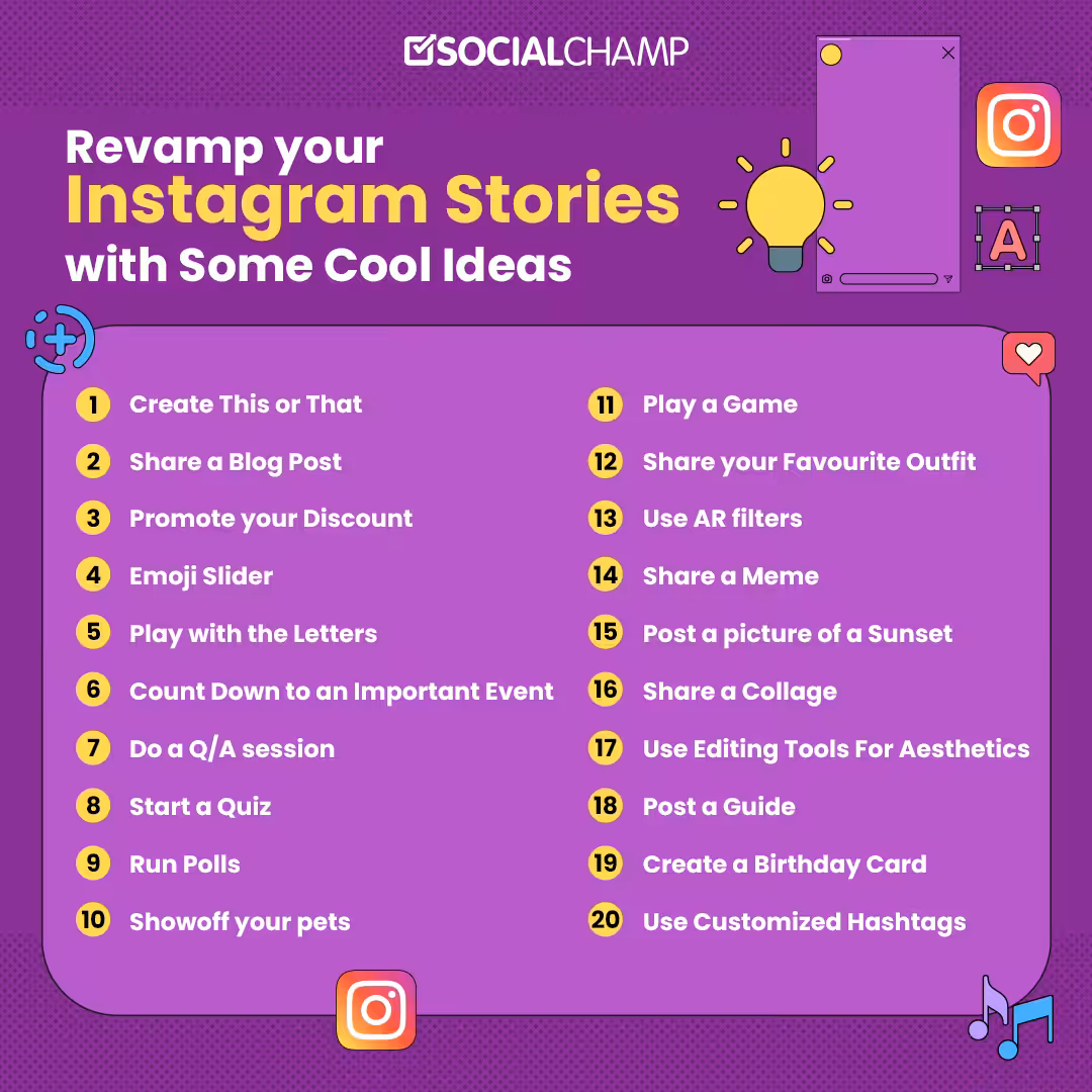 20+ Cool Instagram Story Ideas to Revamp Post Engagement in 2026 7 Instagram Story Ideas for Business