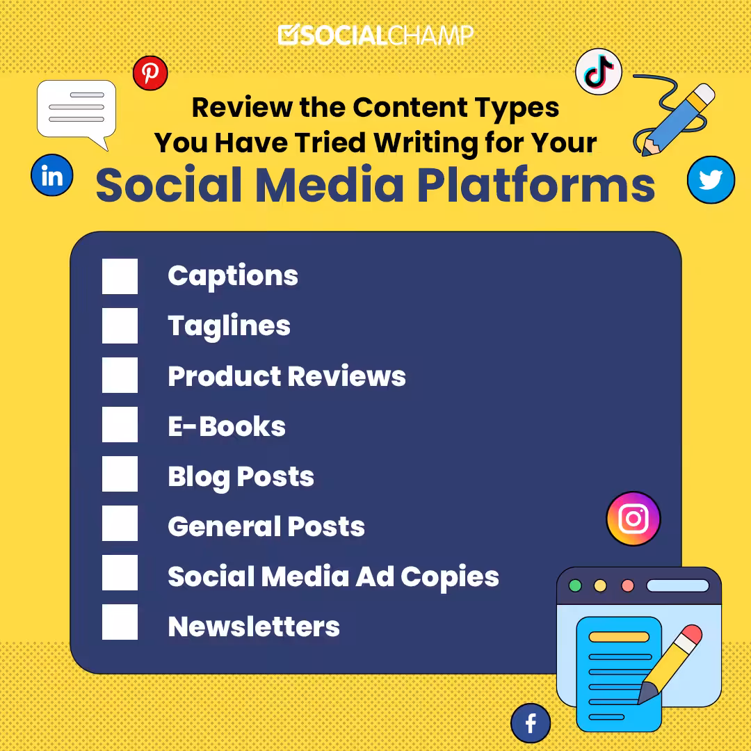 A 5-Point Checklist to Elevate Your Social Media Content Creation 5 Types of Social Media Writing