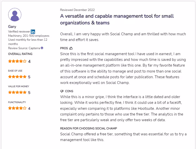 Software Advice Social Champ 2