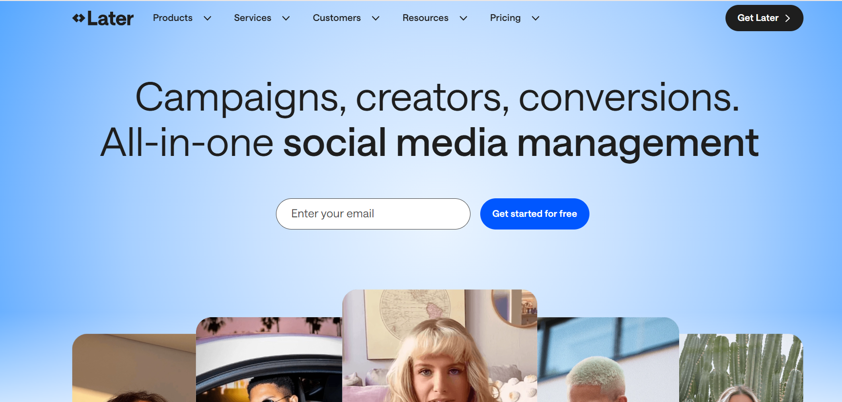 Later Homepage