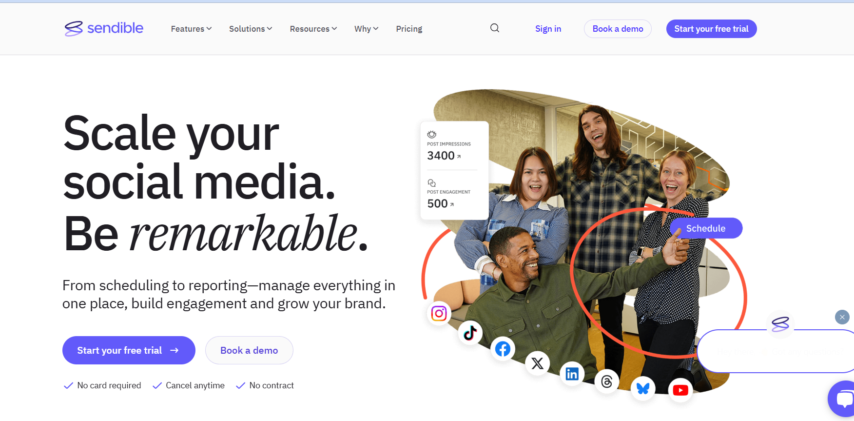 Sendible Homepage