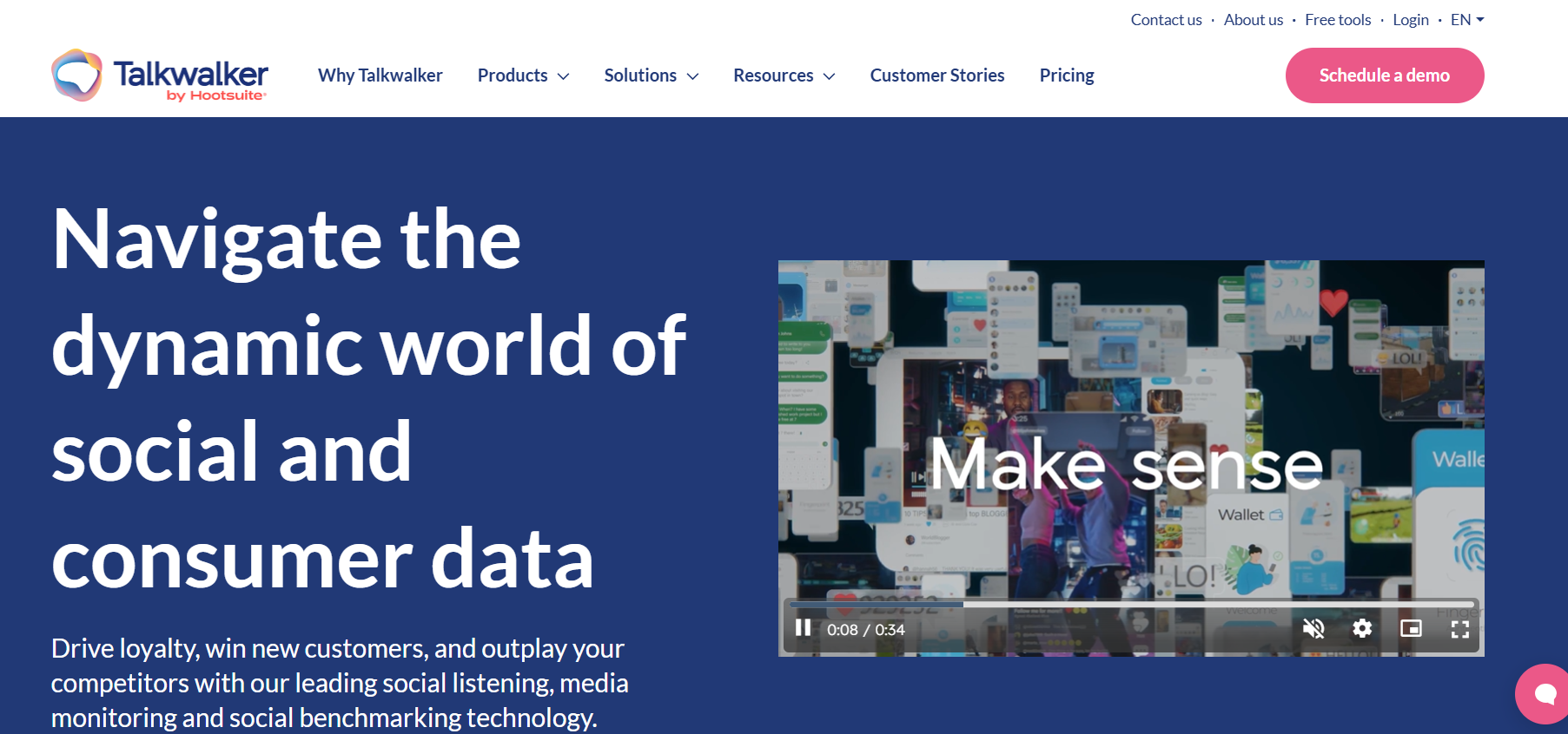 Talkwalker Landing Page