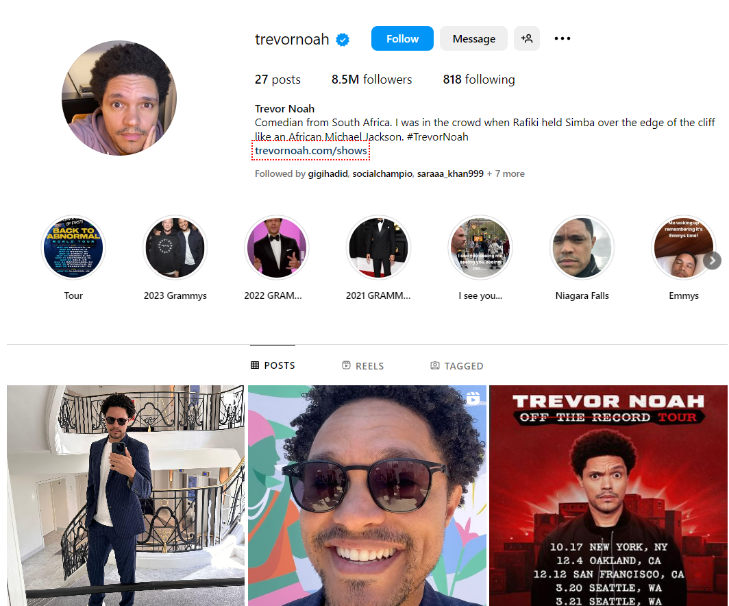 100+ Instagram Bio Ideas With Tips & Tricks in 2026 8 trevor