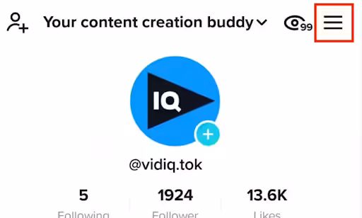 TikTok Account Step 2