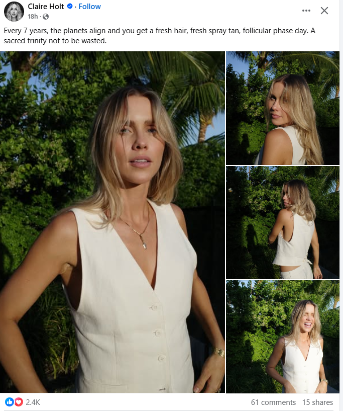 Example of High-Quality Post on Facebook