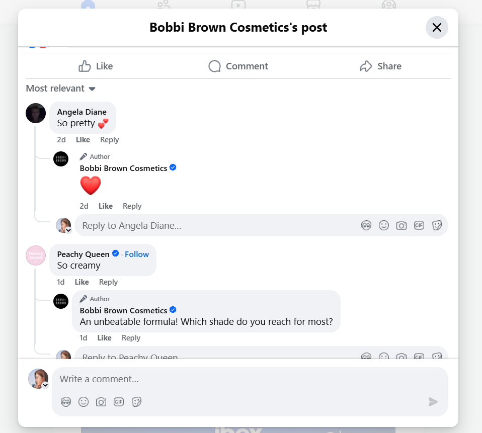 Example of OP Responding To Comments