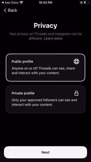 Step 4: Choose Your Privacy Settings