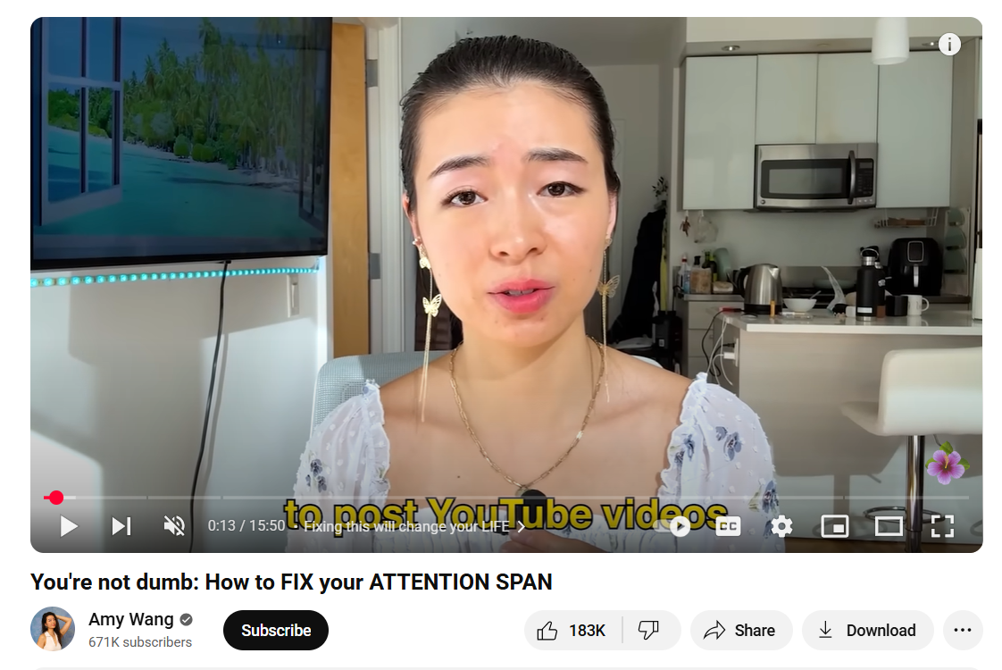 Example Value-Driven YouTube Video