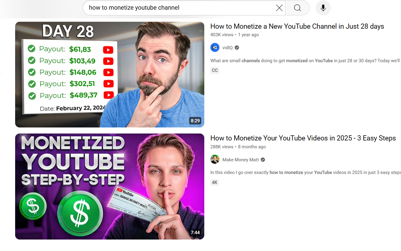 Example of YouTube Video Title and Description