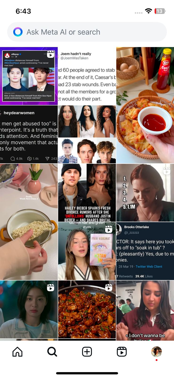 Instagram Explore Page