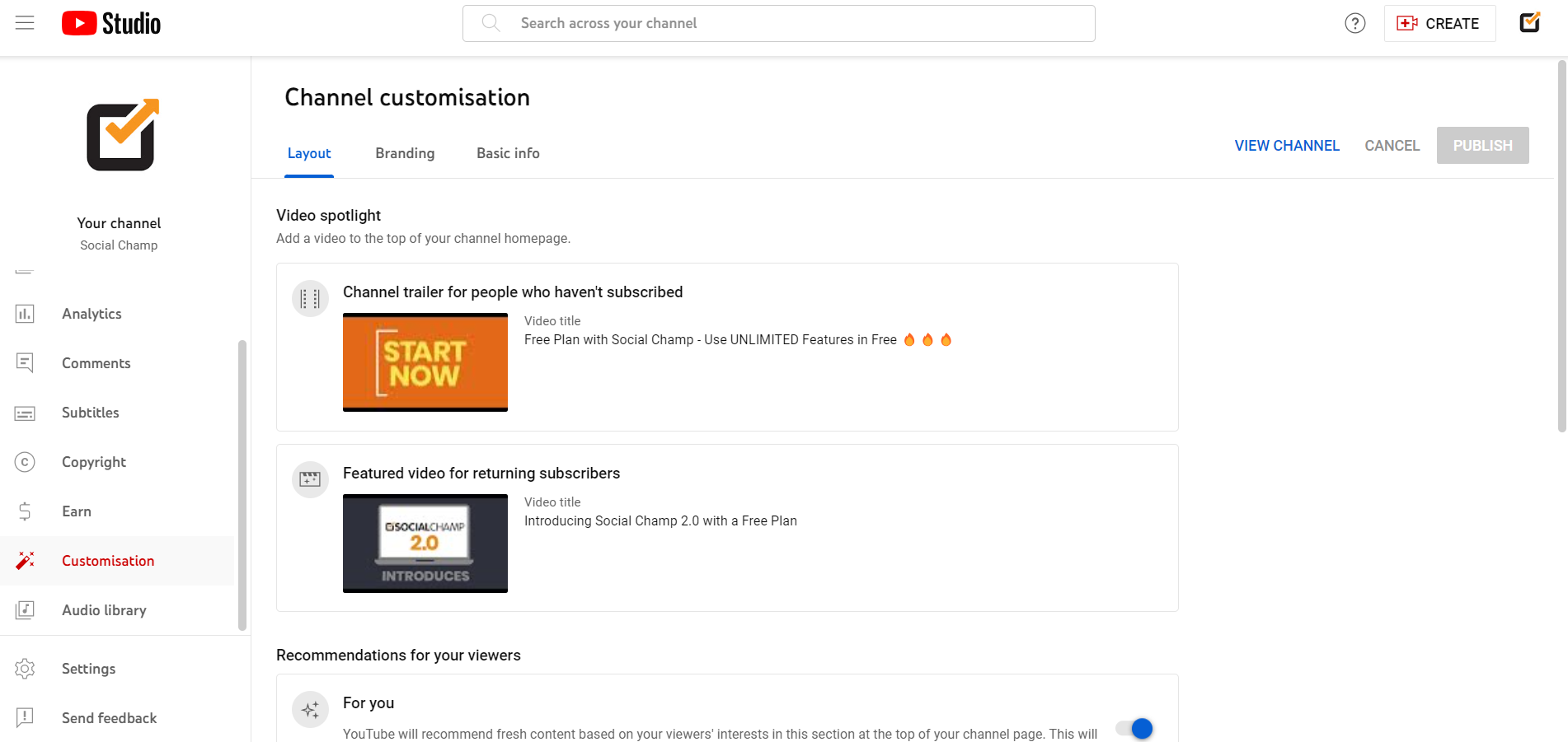 How to Use YouTube Creator Studio in 2026 - Tools, Benefits, and Growth Strategies 12 YouTube Channel Customization