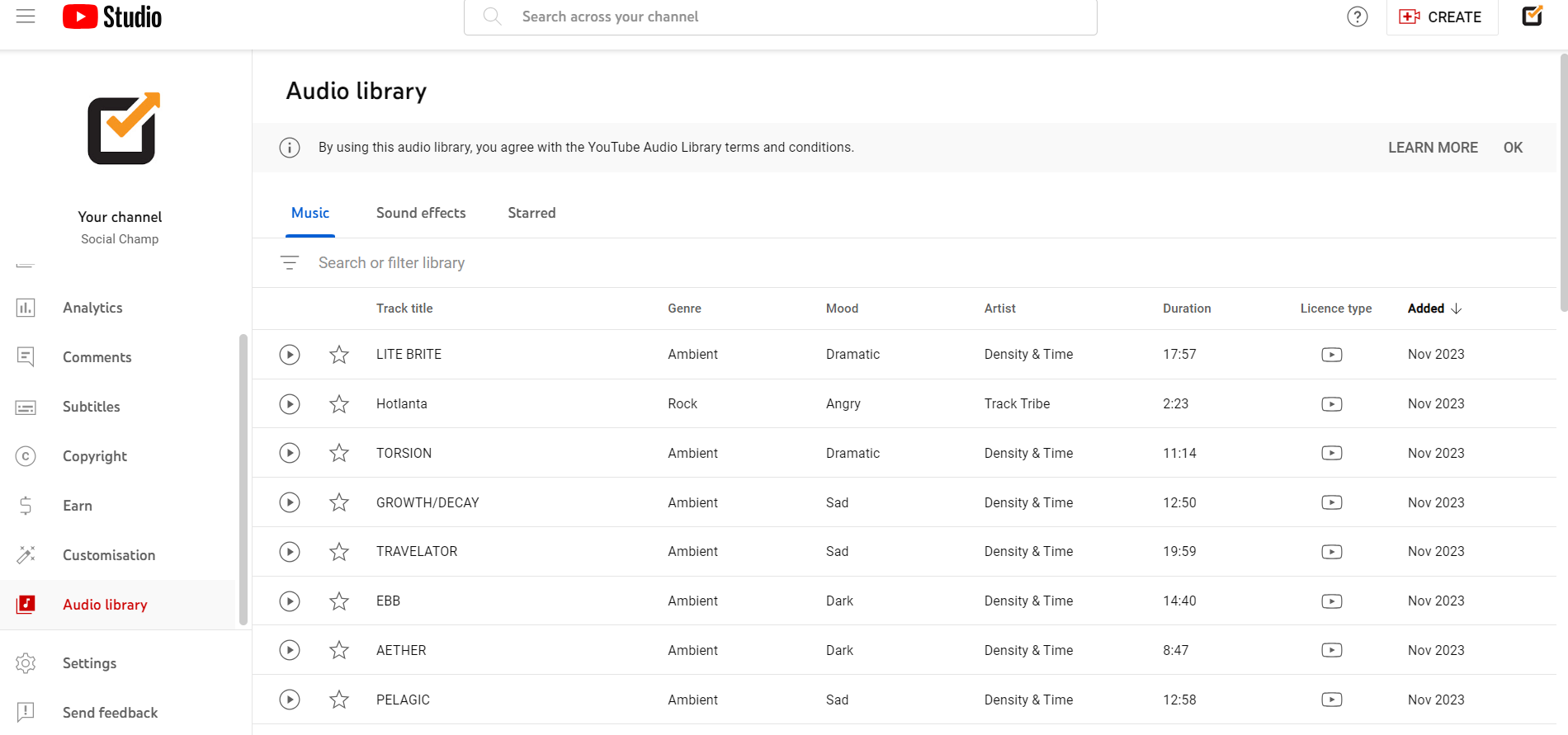 How to Use YouTube Creator Studio in 2026 - Tools, Benefits, and Growth Strategies 14 YouTube Audio Library